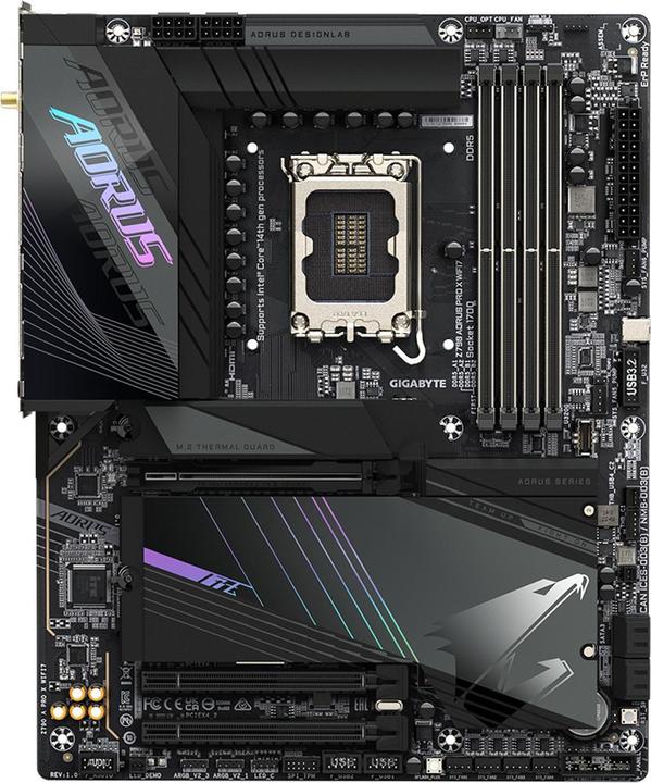 Produktbild Gigabyte Z790 AORUS Pro X Wifi7 (LGA 1700, Intel Z790 Express, ATX)