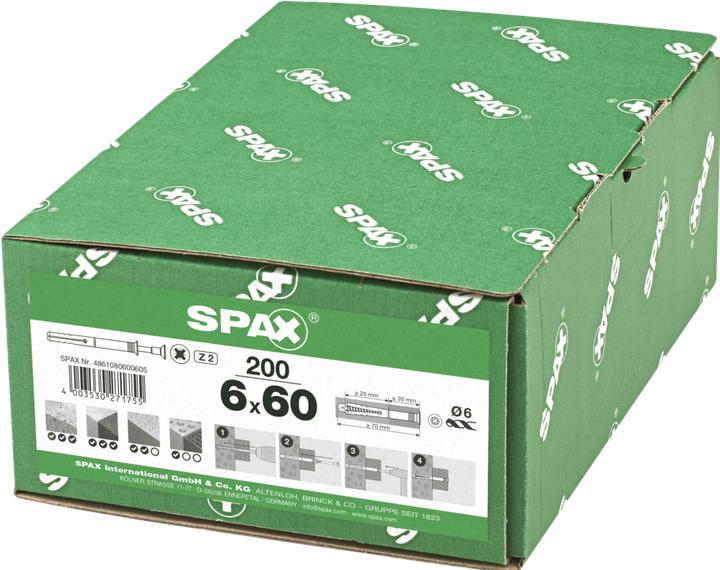 Actual product image Spax Nail Dowel Countersunk Head Z2 (200 pcs.)