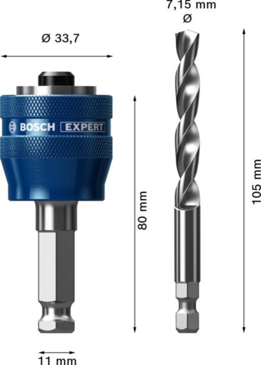 Productafbeelding Bosch Professional Zubehör Expert Power Change Plus Adapter (7,15 millimeter)