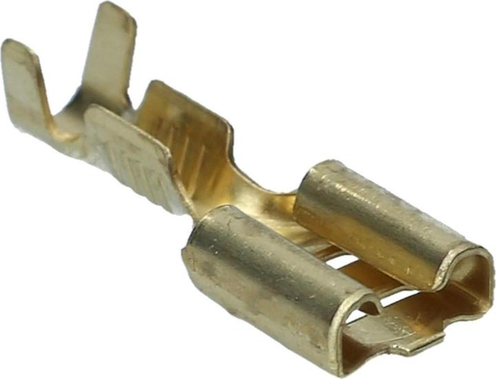 Actual product image Kalitec 100 Stück Cembre Flachsteckhülse 6,3 x 0,8 I 0,5-1mm² unisoliert I Industriequalität vom deutschen H