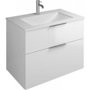 burgbad, Badmöbelset, Eqio Mineralguss-Waschtisch inklusive Waschtischunterschrank, Breite 820 mm