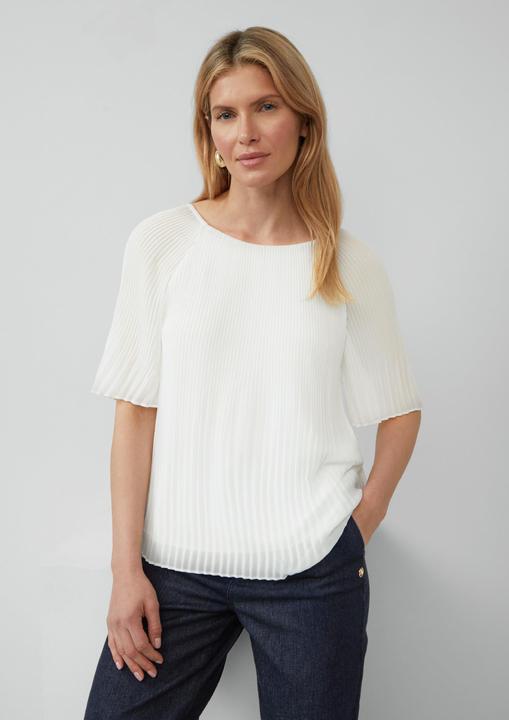 Produktbild S.Oliver Bluse Plissierte Chiffonbluse mit kurzen Ragalanärmeln (46)
