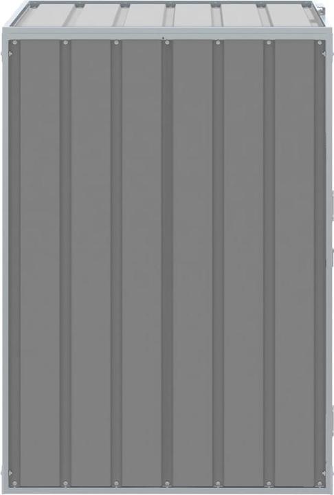 Produktbild vidaXL Mülltonnenbox für 3 Tonnen Braun 216x81x115 cm Stahl