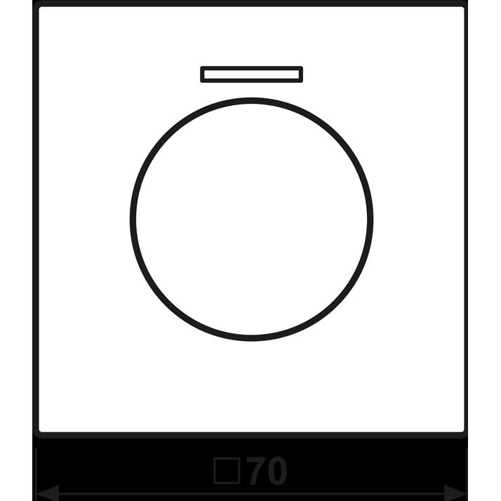 JUNG Drehknopf Symbol Dimmer LS chr glz GCR1940KO5, Taster + Schalter, Silber