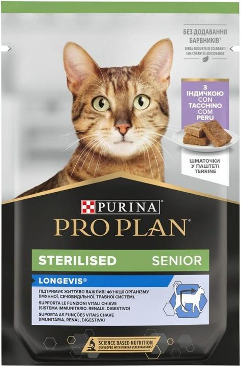 Pro Plan Sterilised Longevis Senior - Nassfutter für Katzen - 75g (Senior, 1 Stk., 75 g)