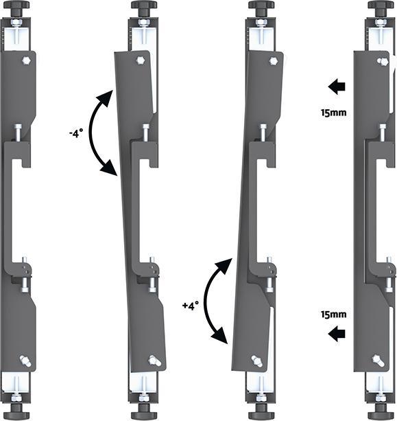 Image du produit Multibrackets Support mural 32"-65", VESA 100x100 - 400x400