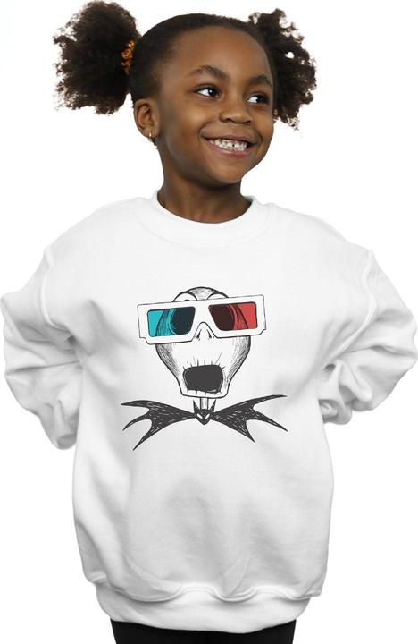 Produktbild Disney Nightmare Before Christmas Jack Skellington 3D Glasses Sweatshirt Mädchen (128)