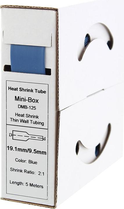 Actual product image Offgridtec 5m Heat Shrink Tubing 19.1mm>9.5mm blue (1 x)