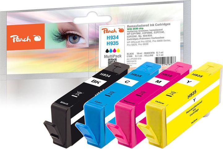 Produktbild Peach Nr.934/935 MultiPack (BK, C, M, Y)