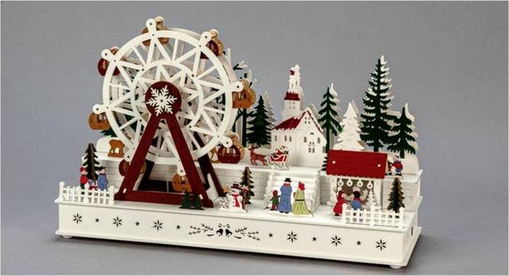 Image du produit Konstsmide LED Holzsilhouette Riesenrad 28.5 cm x 45 cm