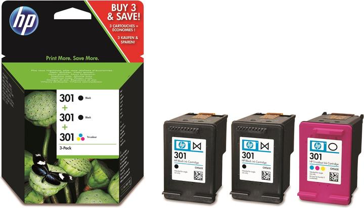 Produktbild HP Combopack 301 (BK, Color)