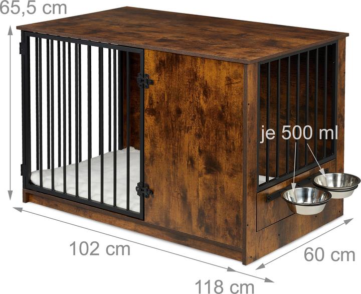 Productafbeelding Relaxdays Hundekäfig (Hondenkennel)