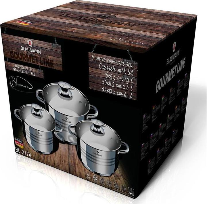 Actual product image Blaumann Cookware set