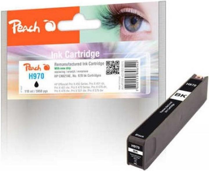 Produktbild Peach Tinte HP CN621AE, No 970, black (BK)