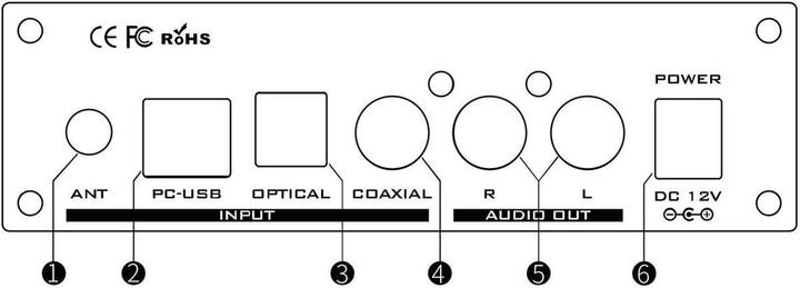 Actual product image Foxilon D42 DAC/Bluetooth Headphone Amplifier (USB-DAC, aptX, Bluetooth)