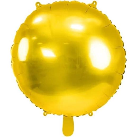 Partydeco Round foil balloon, 80 cm, gold (1 pkt / 1 pc.)