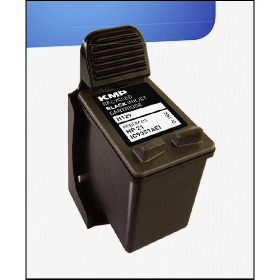 Thumbnail - KMP, Druckerpatrone, H129 Tintenpatrone kompatibel mit HP C 9351 AE (BK)