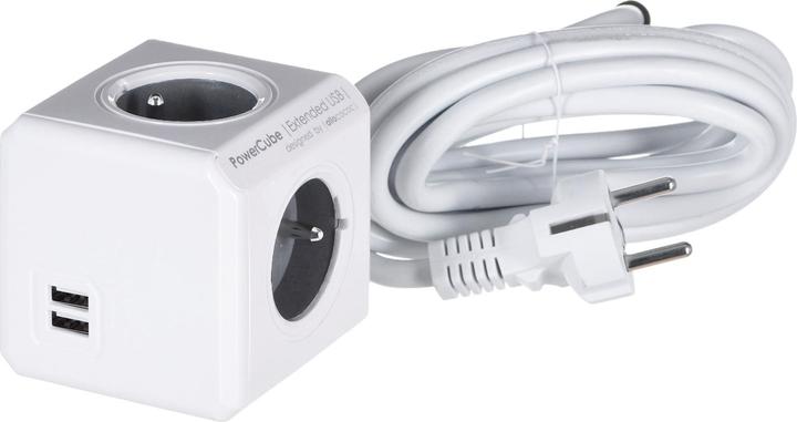 Produktbild Allocacoc PowerCube Extended USB E(FR), Verlängerungskabel 4 AC-Ausgänge (4 x, CEE 7/5, 3 m)