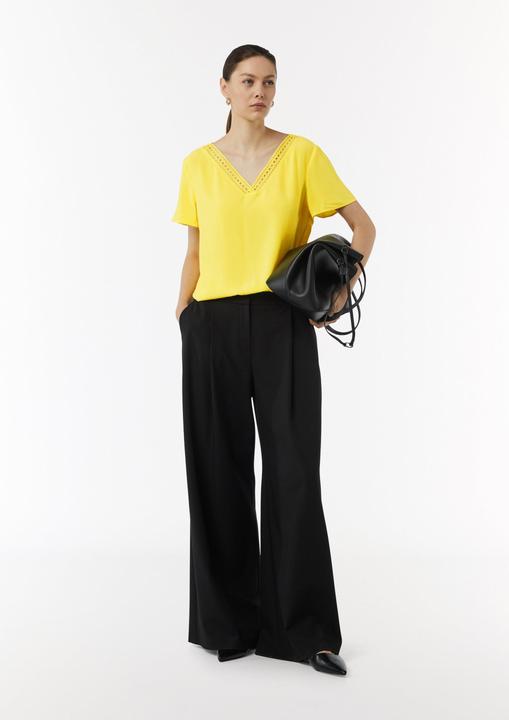 Immagine prodotto Comma Bluse Loose-Fit-Shirt aus Crêpe mit Spitzen-Detail (34)