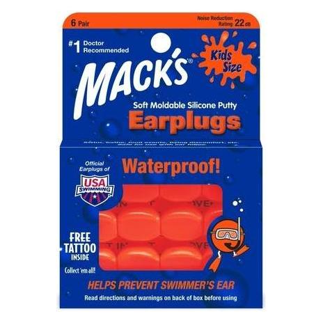 Mack's, Gehoorbescherming, Kids PillowSoft Oordopjes 6 Paar Oranje 6 Paar (12 x)