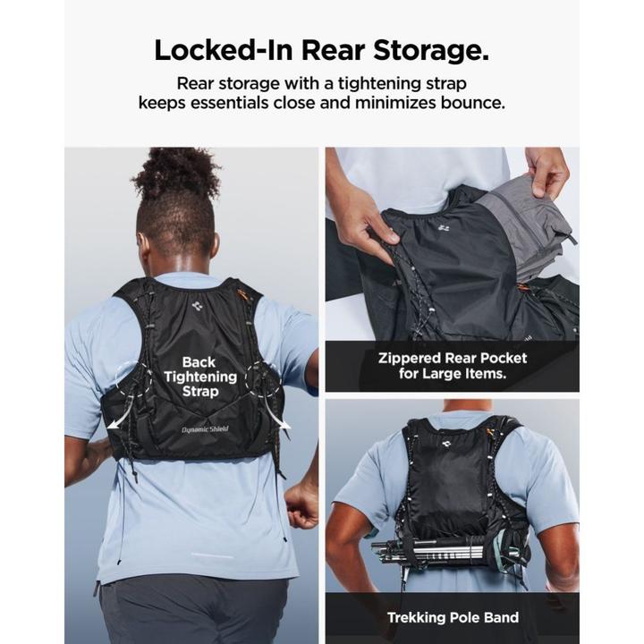 Actual product image Spigen Dynamic Shield Running Vest (L-XL), active black (L, XL)