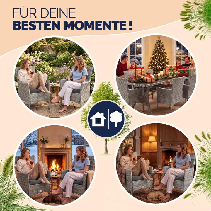Produktbild Casaria Polyrattan Gartenstühle