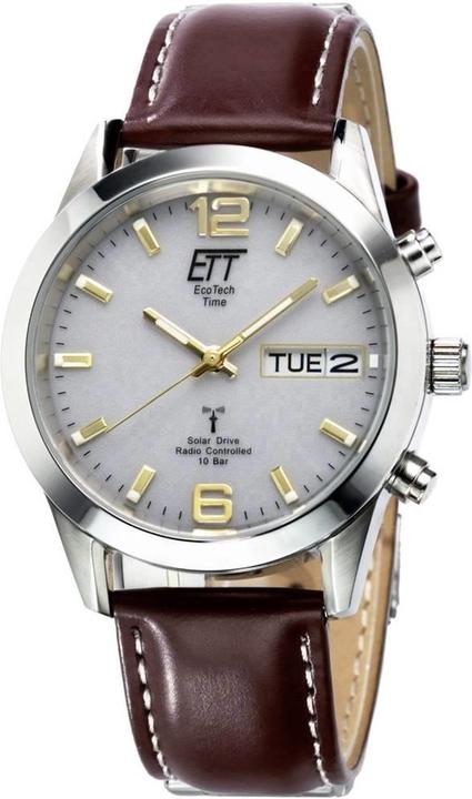 Produktbild Conrad Components Eco Tech Time Solar Funk Gobi Herrenuhr (Analoguhr, Funkuhr, Digitaluhr, 40 mm)