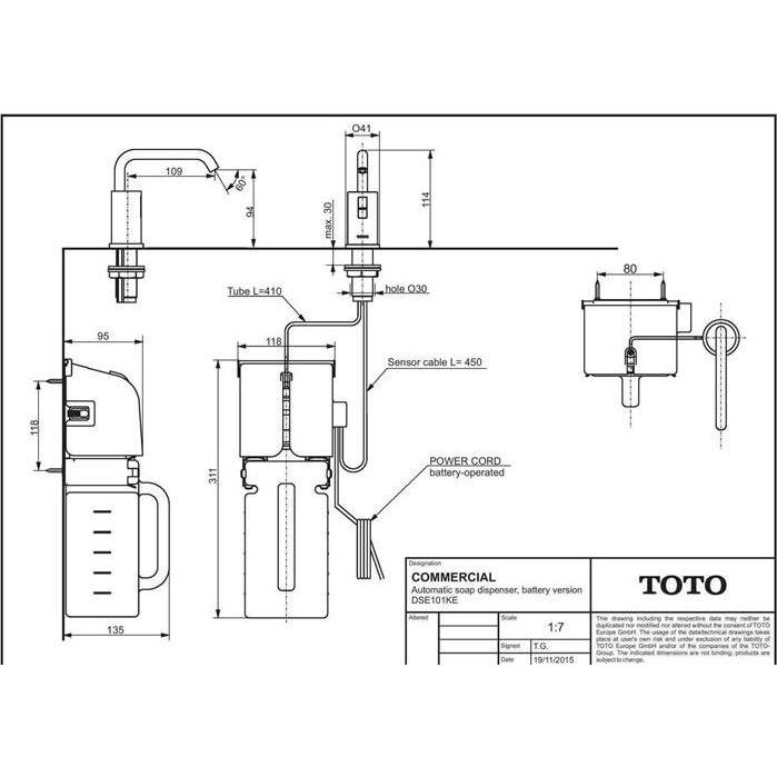 Thumbnail - TOTO, Seifenspender + Seifenschale, Seifenspender automatisch chrom mit Batteriebetrieb