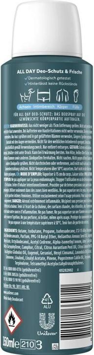 Produktbild Rexona Aerosol All Over Body Ocean Rush 150ml (Spray, 150 ml)