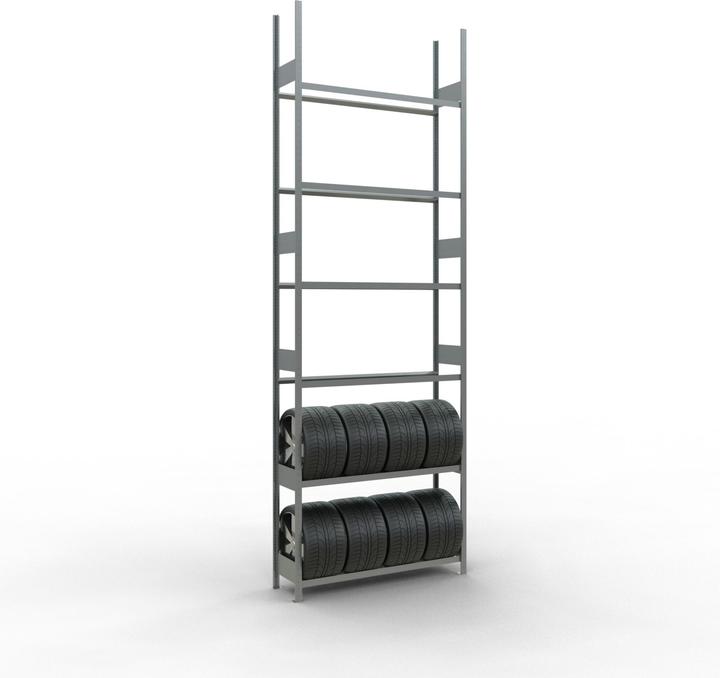 Actual product image Schulte Lagertechnik Wheels basic rack MULTIplus150