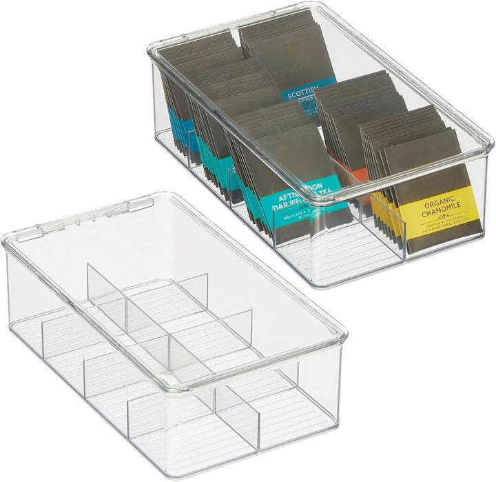 Produktbild MDesign Küchen-Organizer Teebox-Set (2 Stück, 8 Fächer)