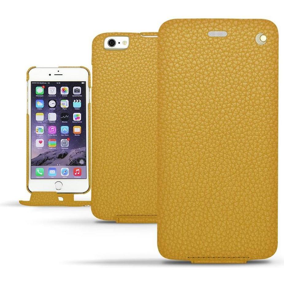 Noreve Lederschutzhülle vertikal (Apple iPhone 6 Plus), Smartphone Hülle, Orange