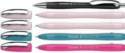 Actual product image Schneider AKTION: Kugelschreiber Slider Memo farbsortiert, Schreibfarbe: blau, 4 St. + GRATIS Schnei (Black, Perle, Pink, Teal, 5x)