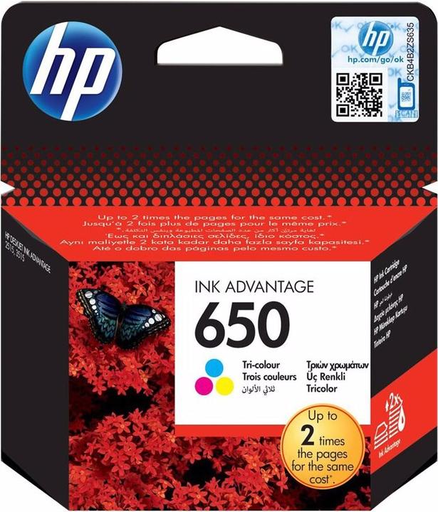 Image du produit HP 650 - Couleur (Cyan, Magenta, Jaune) - Original (C, M, Y)