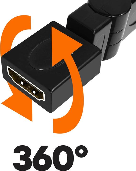 Image du produit Max Excell Adaptateur HDMI coudé (HDMI, 5 cm)