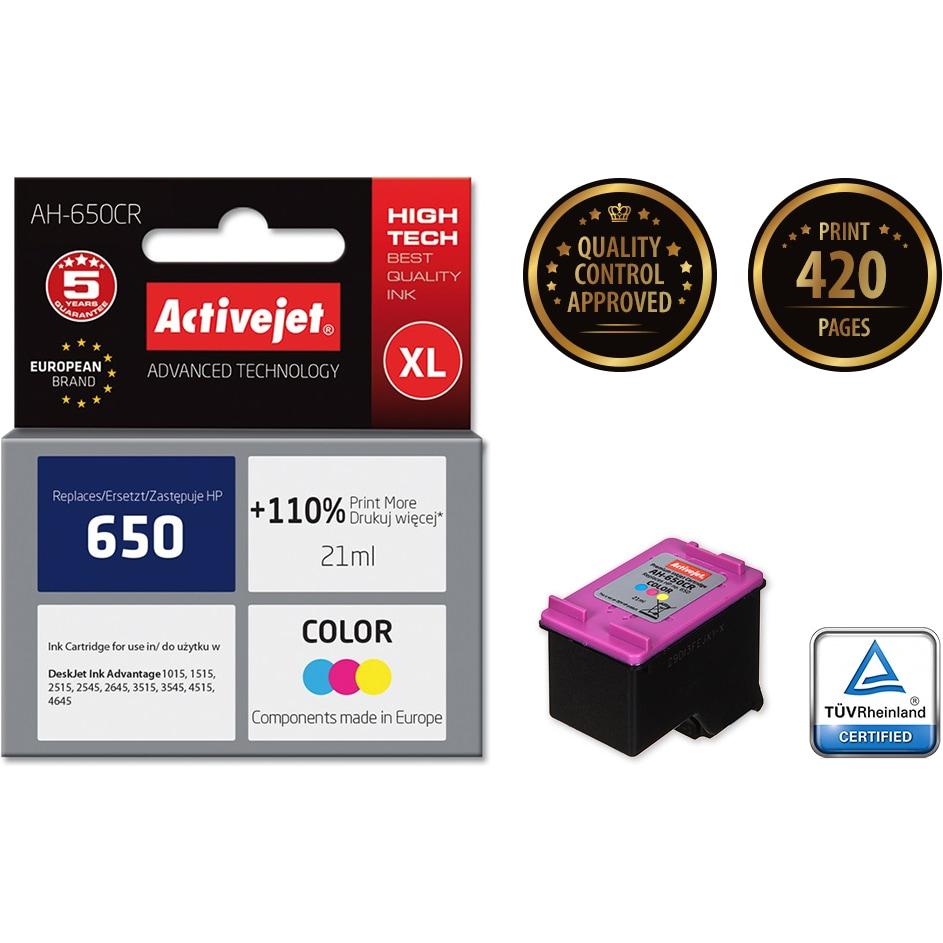Thumbnail - Activejet, Druckerpatrone, AH-650CR Druckerpatrone (e) Kompatibel Hohe (XL-) Ausbeute (M, C, Y)