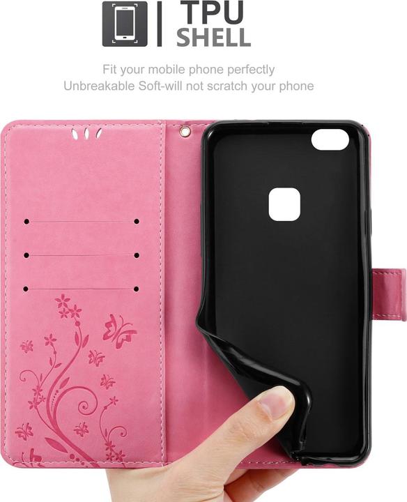 Actual product image Cadorabo Flower Book Cover (Huawei P10 Lite)
