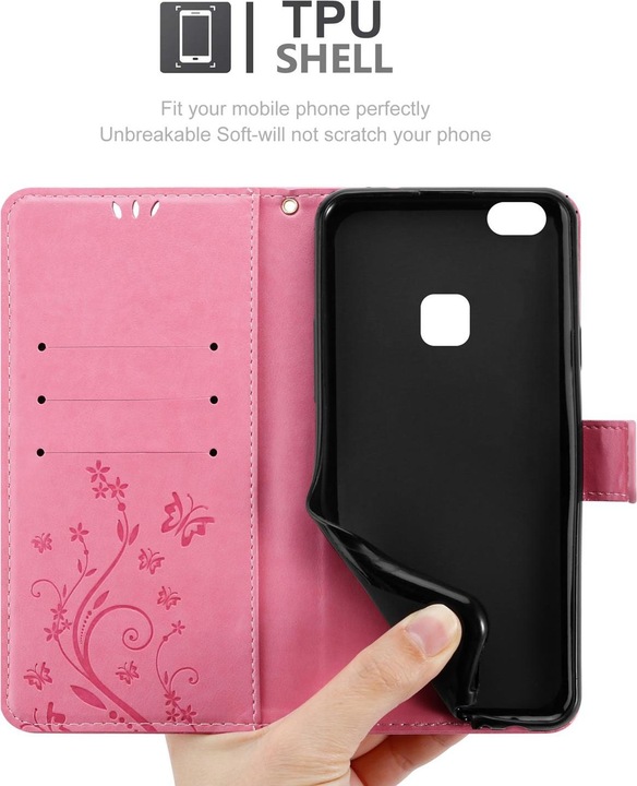 Actual product image Cadorabo Flower Book Cover (Huawei P10 Lite)