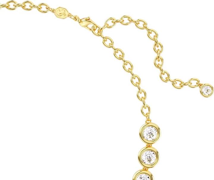 Produktbild Swarovski Imber Halskette Rundschliff Weiss Gold (Swarovski Metall, 38 cm)