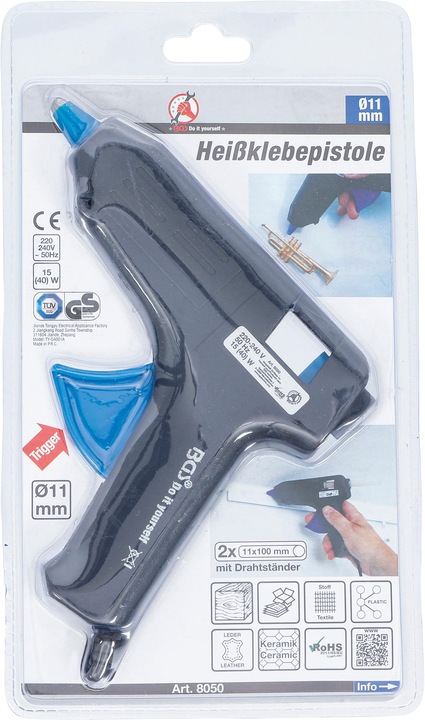 Actual product image BGS Hot Glue gun Glue stick Ø 11 mm 15 W