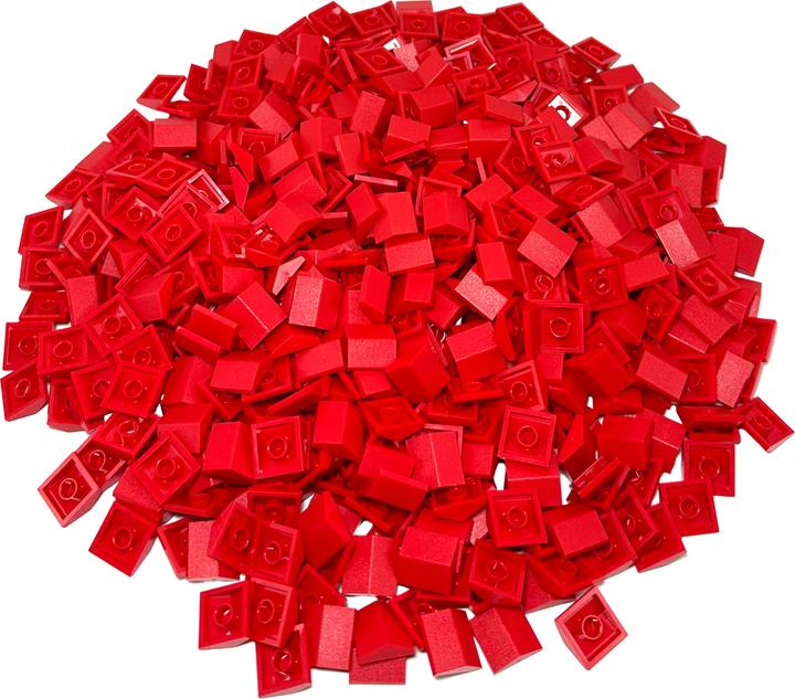 Actual product image LEGO 2x2 ridge tiles roof tile 33° red - Slope Roof Red 3300 NEW! Lot 50x (3300, LEGO Classic)