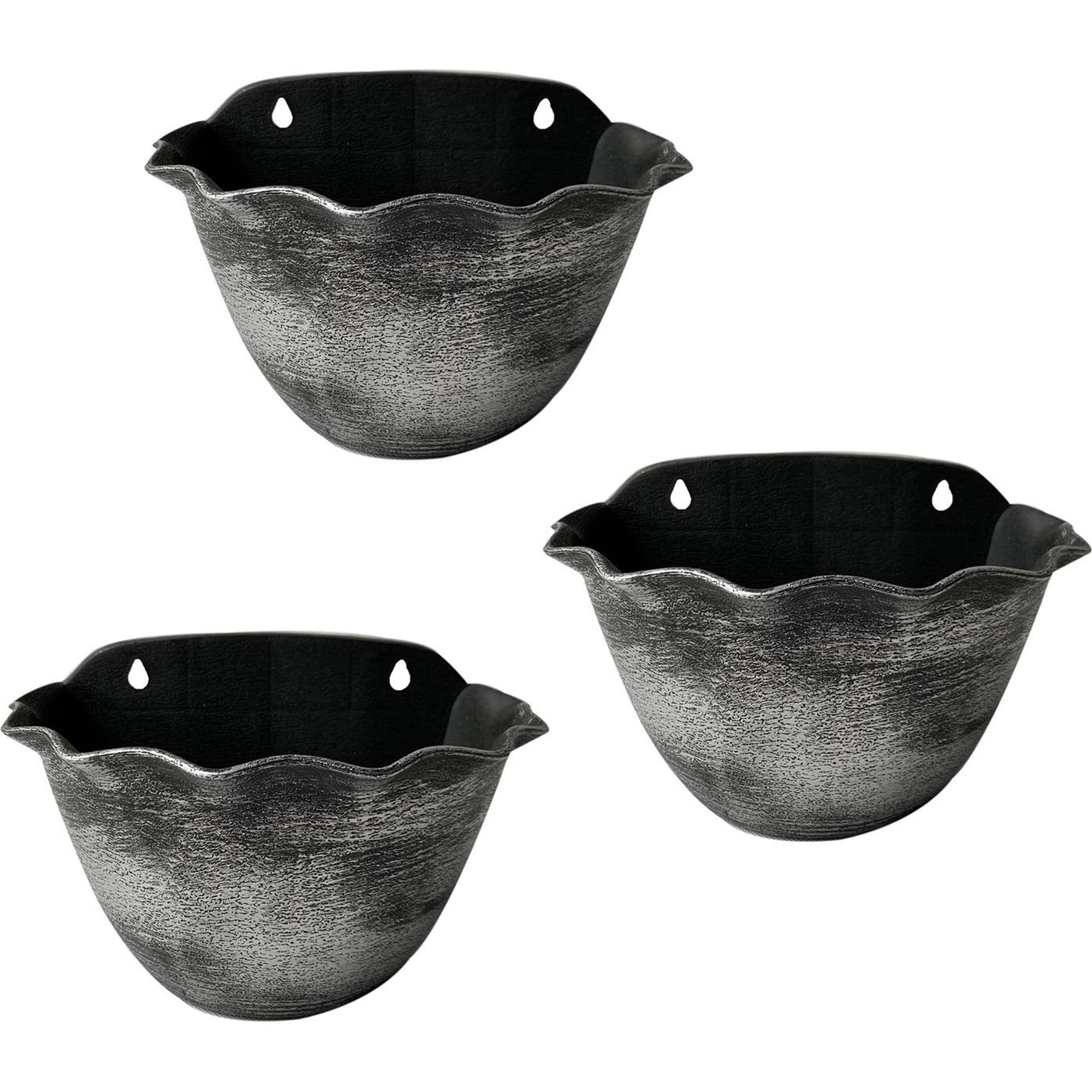 HTI-Living, Blumentopf, Pflanzschale Nessa Muschel Wandmontage (26 cm)