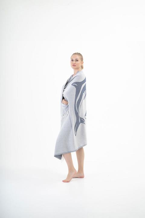 Image du produit Chaputs Drap de hammam dauphin (90 x 175 cm)