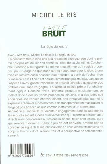 Image du produit La règle du jeu (Français, Leiris Michel, 1992)