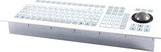 Actual product image Gett IndoDur foil-coated keyboard with aluminium trackball front panel with threaded bolts and (DE, Cable)