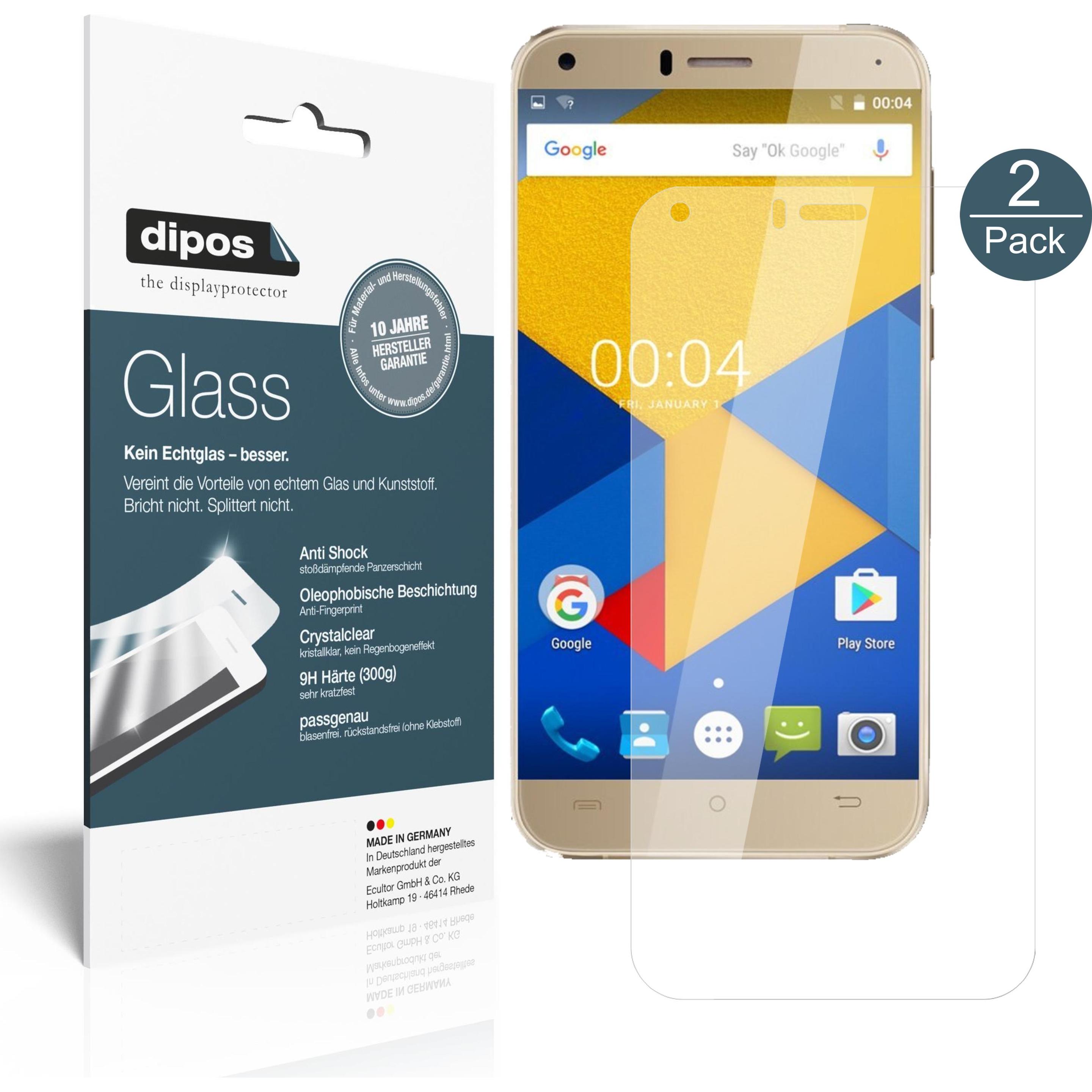 Thumbnail - Dipos Displayschutz Anti-Shock (2 Stück, Cubot Manito), Smartphone Schutzfolie, Transparent