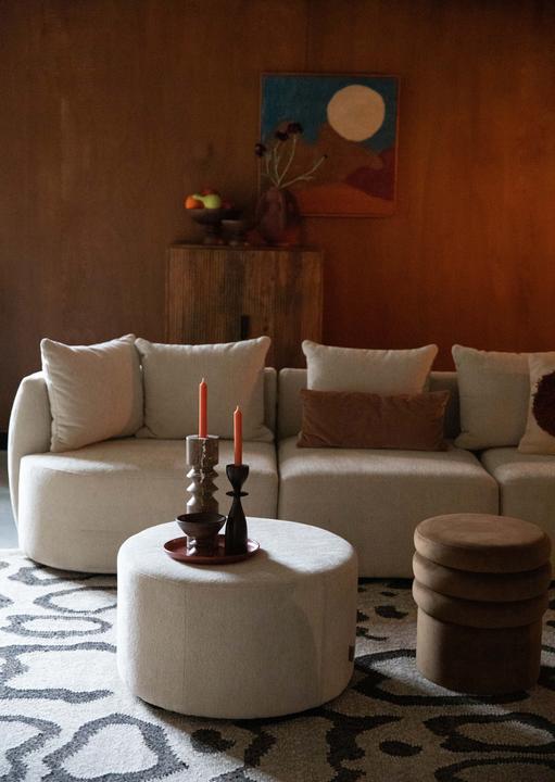 Produktbild Dutchbone Rocca Pouf Latte