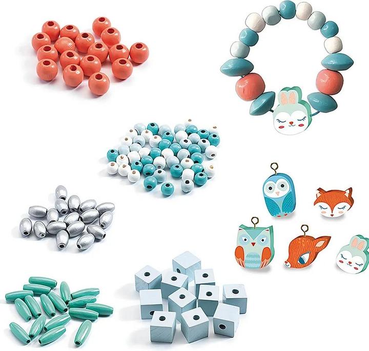 Produktbild Djeco Holzperlen Tiere