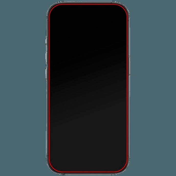 Actual product image Mobilize Black frame glass (1 Piece, Apple iPhone 16 Pro)