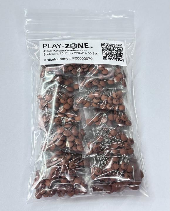 Produktbild OEM 420er Keramikkondensator-Sortiment 10pF bis 220nF Ã 30 Stk.